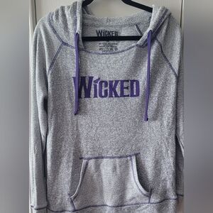Women's Gray and Purple WICKED Hoodie